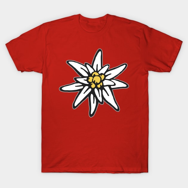 Edelweiss Mountain Flower Flower T-Shirt by Hariolf´s Mega Store